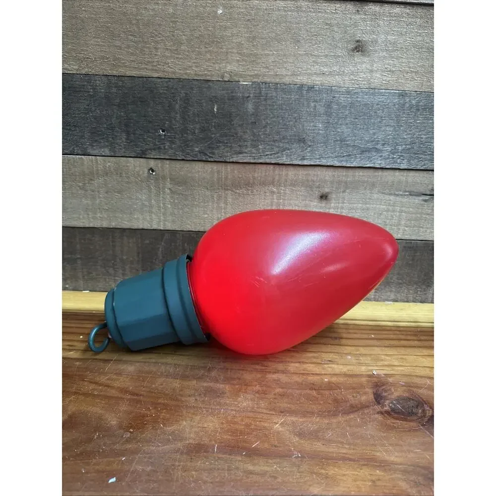 Large 13” Blow Mold Red Bulb Light LED Holiday Jumbo Christmas Ornament